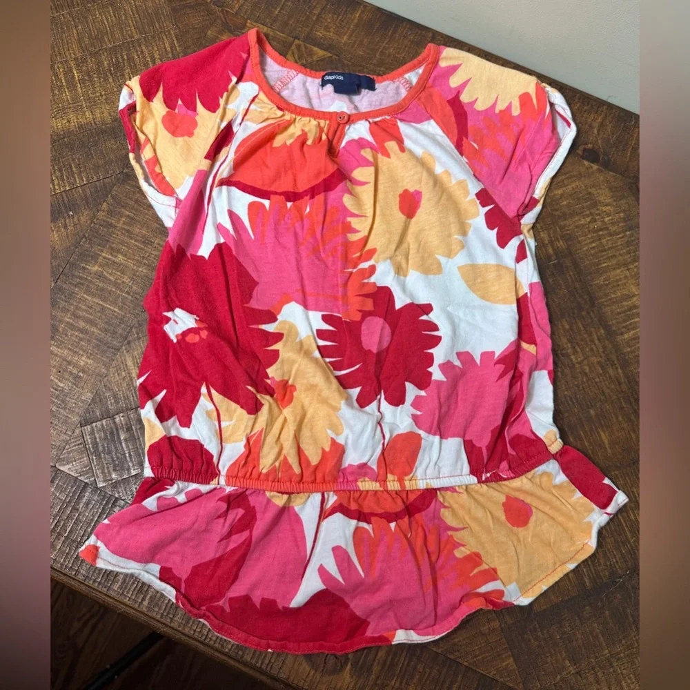 Gap Kids‎ Girls S (6/7) Floral Top